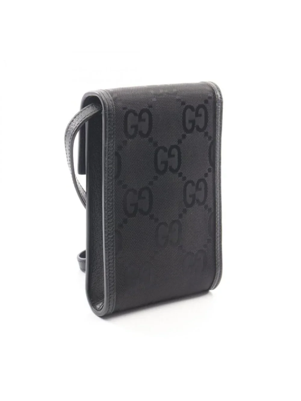 Gucci Shoulder Bag Off the Grid GG Black Nylon Leather